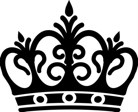 Digital download. . Queen crown clipart black and white